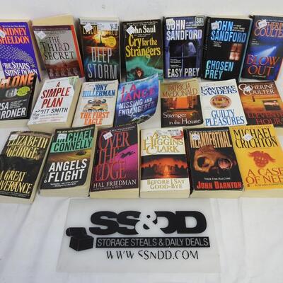 20 Action/Thriller/Mystery Novels, Catherine Coulter, John Sandford, John Saul