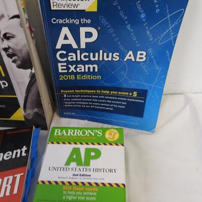 6 College/Test Prep Books: AP Calculus, PSAT, Project Management
