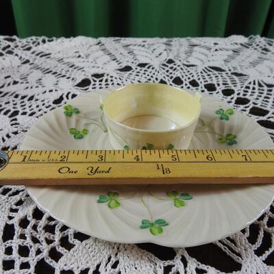 Belleek Plate & small bowl
