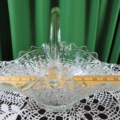 Glass flower basket