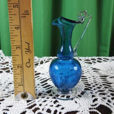 Small glass pitcher