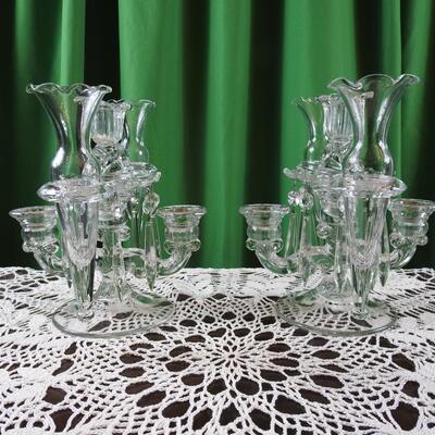 Pair of Cambridge Epergne