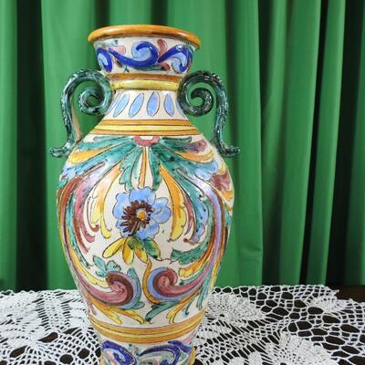 Large colorful vase