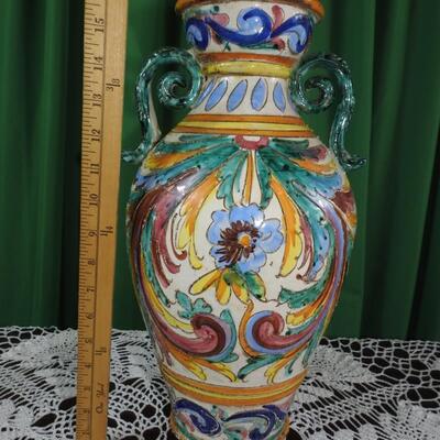 Large colorful vase