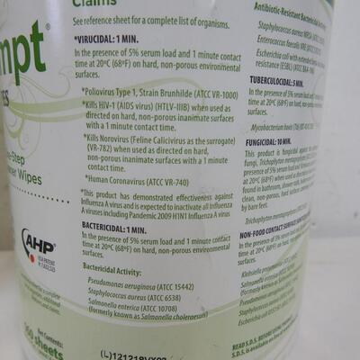 3 Boxes of Preempt Wipes, Expired 12/21, Laboratory Grade Wipes, Unopend