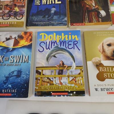 11 Kids Books: Daniel Boone, Frindle, Lassie, Bailey's Story
