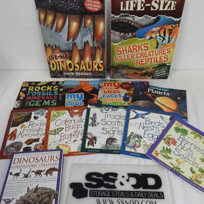 12 Kids Books: Take-Along Guide, Life-Size, Encyclopedia of Dinosaurs
