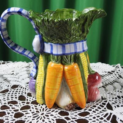 Fitz n Floyd Garden Pitcher