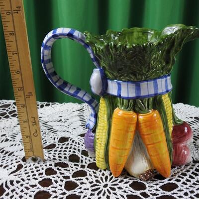 Fitz n Floyd Garden Pitcher