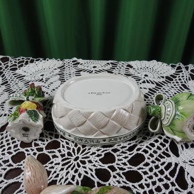 Fitz n Floyd Oval Bunny Dish