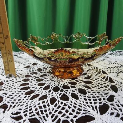 Westmoreland Amber Flared Bowl