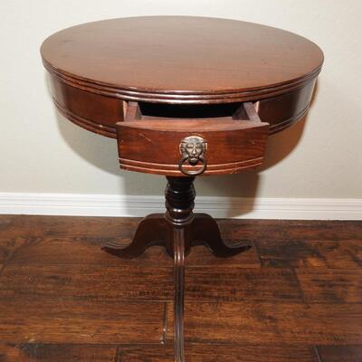 Mahogany Drum Table