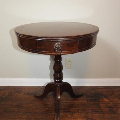 Mahogany Drum Table
