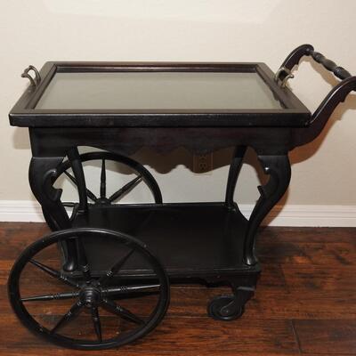 Vintage Mahogany Tea Cart