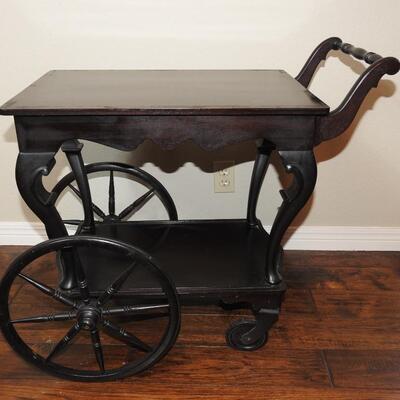 Vintage Mahogany Tea Cart