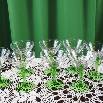 Swirl wine/dessert glasses