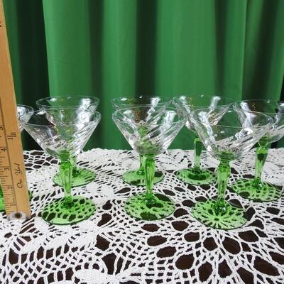 Swirl wine/dessert glasses