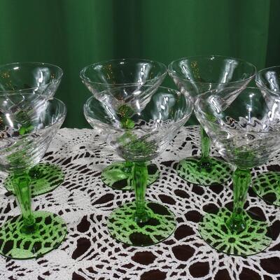 Swirl wine/dessert glasses