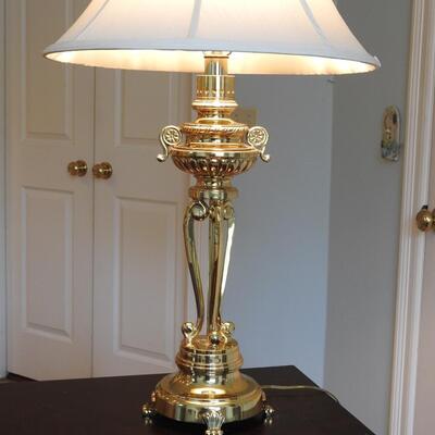Stunning brass table lamps
