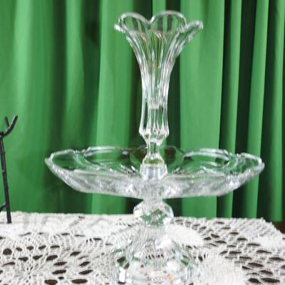 Shannon lead crystal epergne