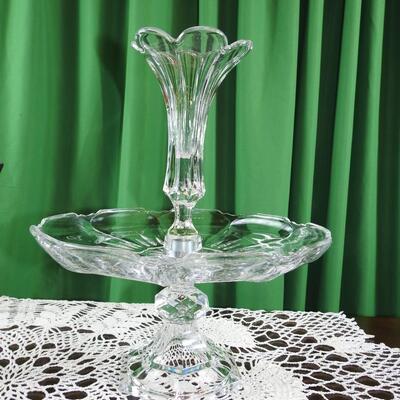 Shannon lead crystal epergne