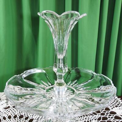 Shannon lead crystal epergne
