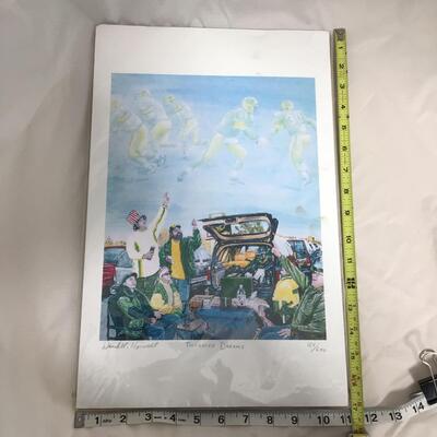 (20) PACKERS | Water color prints