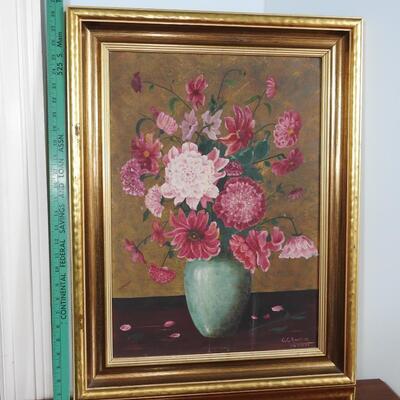 Framed Art Oil on Board by C.C Knoblock