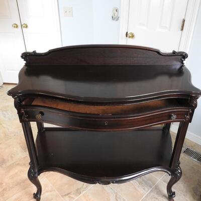 Queen Anne Style Mahogany Console Table