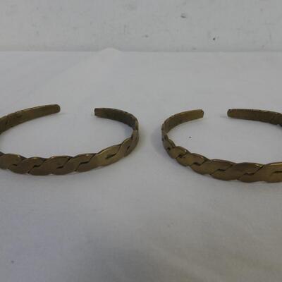6 Bracelets, Metal and Brass, Jewelry