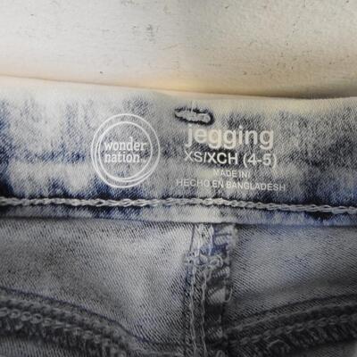 3 Pairs of Kids Jeans, Size 4-5, Faded Glory, Old Navy, Jegging