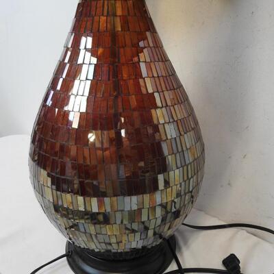 Brown and Red Lamp, Mirrored Surface