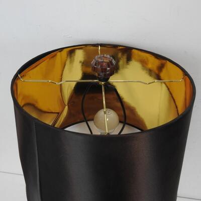 Brown and Red Lamp, Mirrored Surface