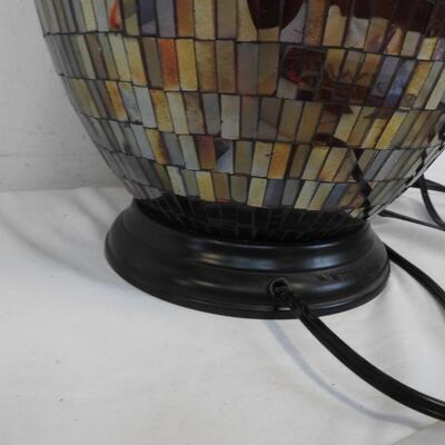 Brown and Red Lamp, Mirrored Surface