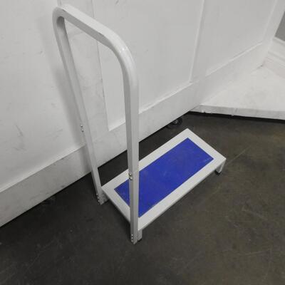 White and Blue Exercise Step