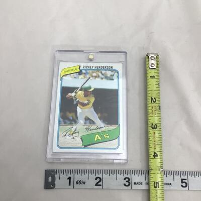 (65) TOPPS | 1980â€™s Ricky Henderson Rookie Card