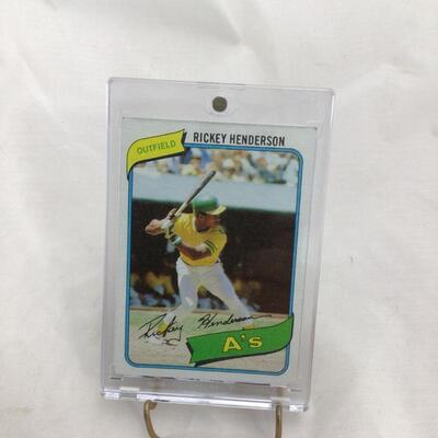 (65) TOPPS | 1980â€™s Ricky Henderson Rookie Card