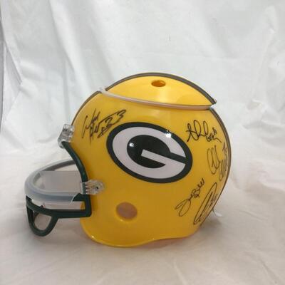 (70) PACKERS | Signed Chip + Dip Helmet 2002 Offense