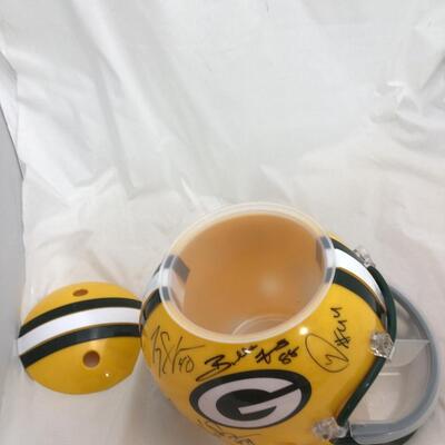 (70) PACKERS | Signed Chip + Dip Helmet 2002 Offense