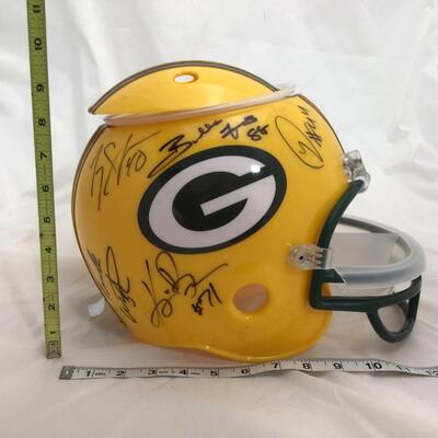 (70) PACKERS | Signed Chip + Dip Helmet 2002 Offense