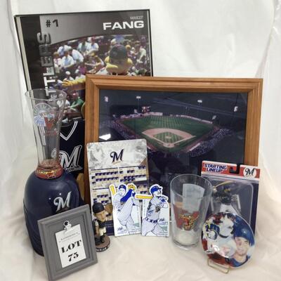 (75) BASEBALL | Mixed Collection of Brewers and Timber Rattlers Items