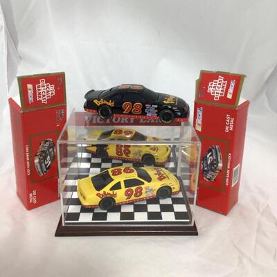(94) NASCAR | Victory Lane Display and 1:24 Scale Die Cast Banks