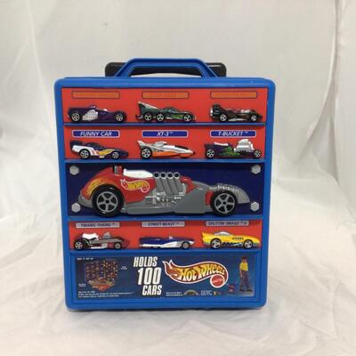 (101) HOT WHEELS | Hot Wheels Car Containers and a Mix of loose cars