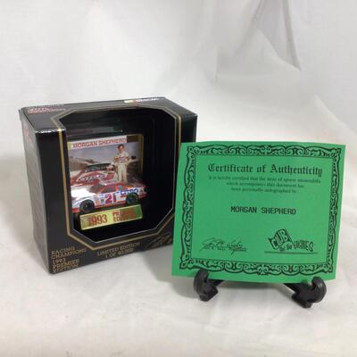 (104) NASCAR | Signed Morgan Shepherd Racing Champions 1993 Premier Edition