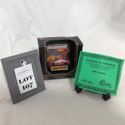 (107) NASCAR | Signed Jimmy Spencer Racing Champions 1994 Premier Edition