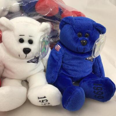 (116) TOY | Red, White and Blue 1999 Space Bears