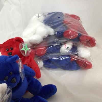 (116) TOY | Red, White and Blue 1999 Space Bears