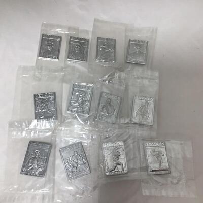 (124) TOPPS | Metal Collector Baseball Miniature Cards