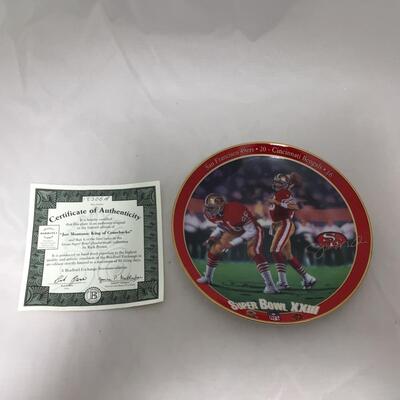 (135) FOOTBALL | Mixed Group of Joe Montana Collectibles
