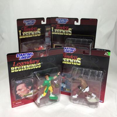 (136) STARTING LINEUP | Joe Montana, Sugar Ray Lenard, Geordie Howe, and Mahabad Ali Figure